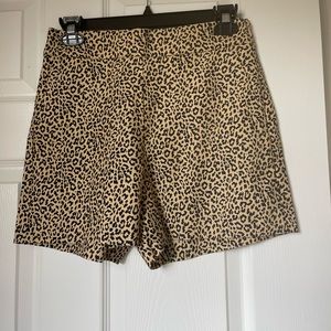 Women’s New J Crew Leopard Shorts